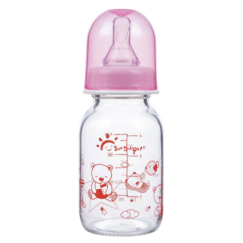 130ml glass feeding bottle