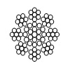 Steel wire rope for automobile window lifting
