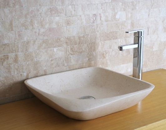 MAYA4212GL Contemporary Design Wash Basin in Natural Marble