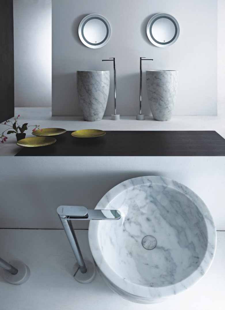 PED8550CA Marble Pedestal Basin