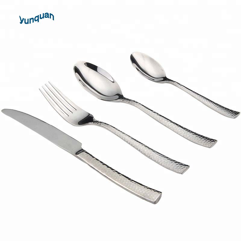 Wholesale Modern Restaurant Cutlery Set Spoon Fork Knife Flatware for Wedding
