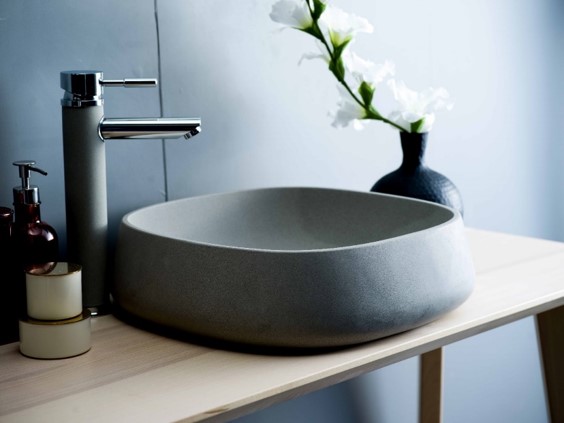 RUBI4412LG Contemporary Design Wash Basin in Natural Sandstone