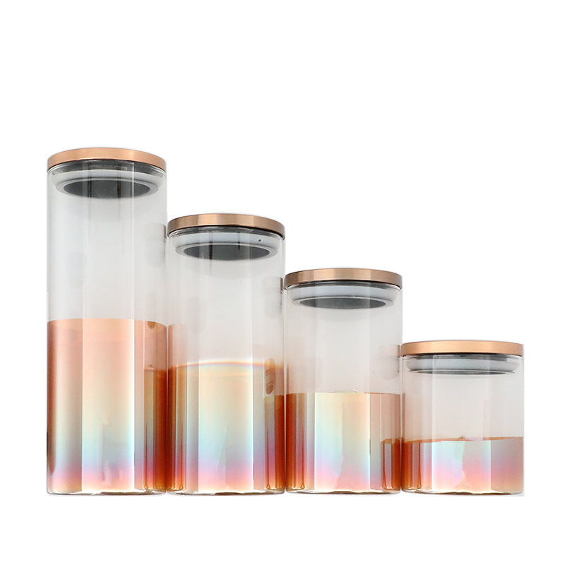 Borosilicate glass food storage jar