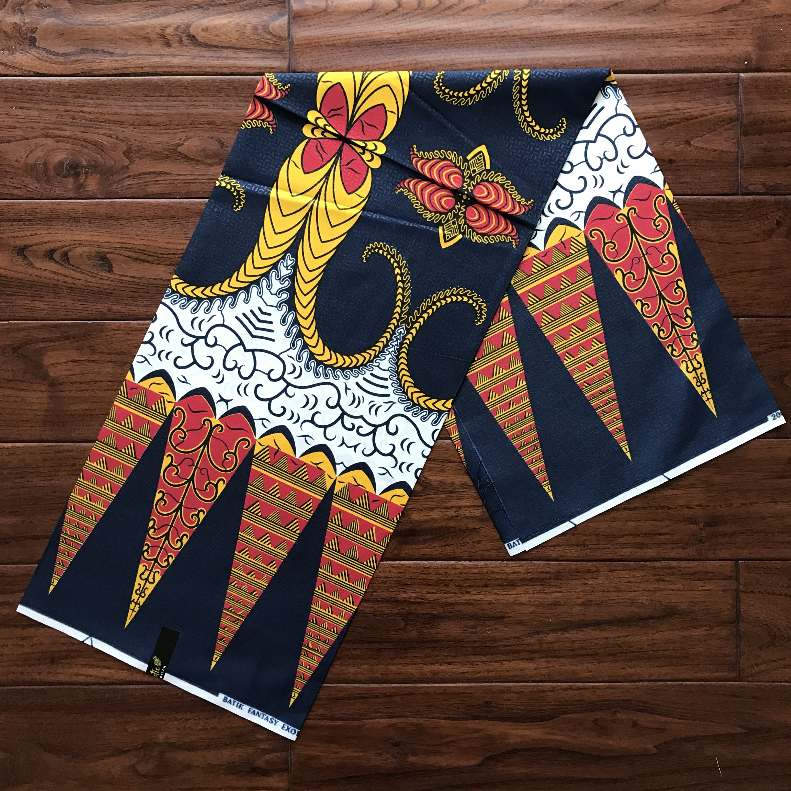 poly one side wax printed fabrics