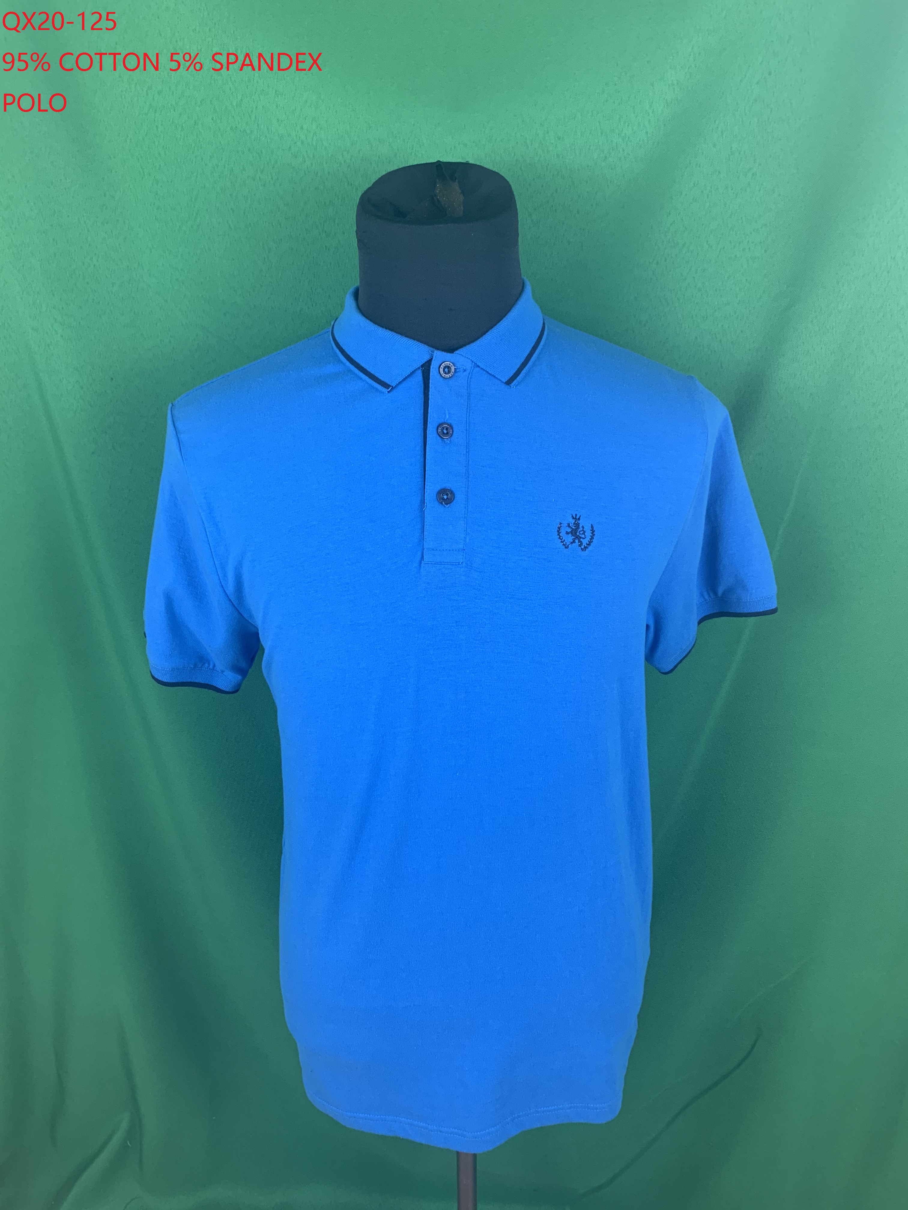Qx20-125 Cotton Spandex Polo