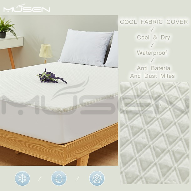 Waterproof Mattress Protector, Cooling Fitted Mattress Pad, Bed Bug