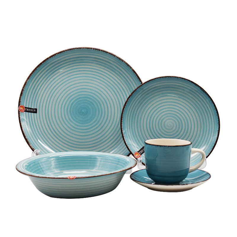 20pcs handpainted stoneware dinner set