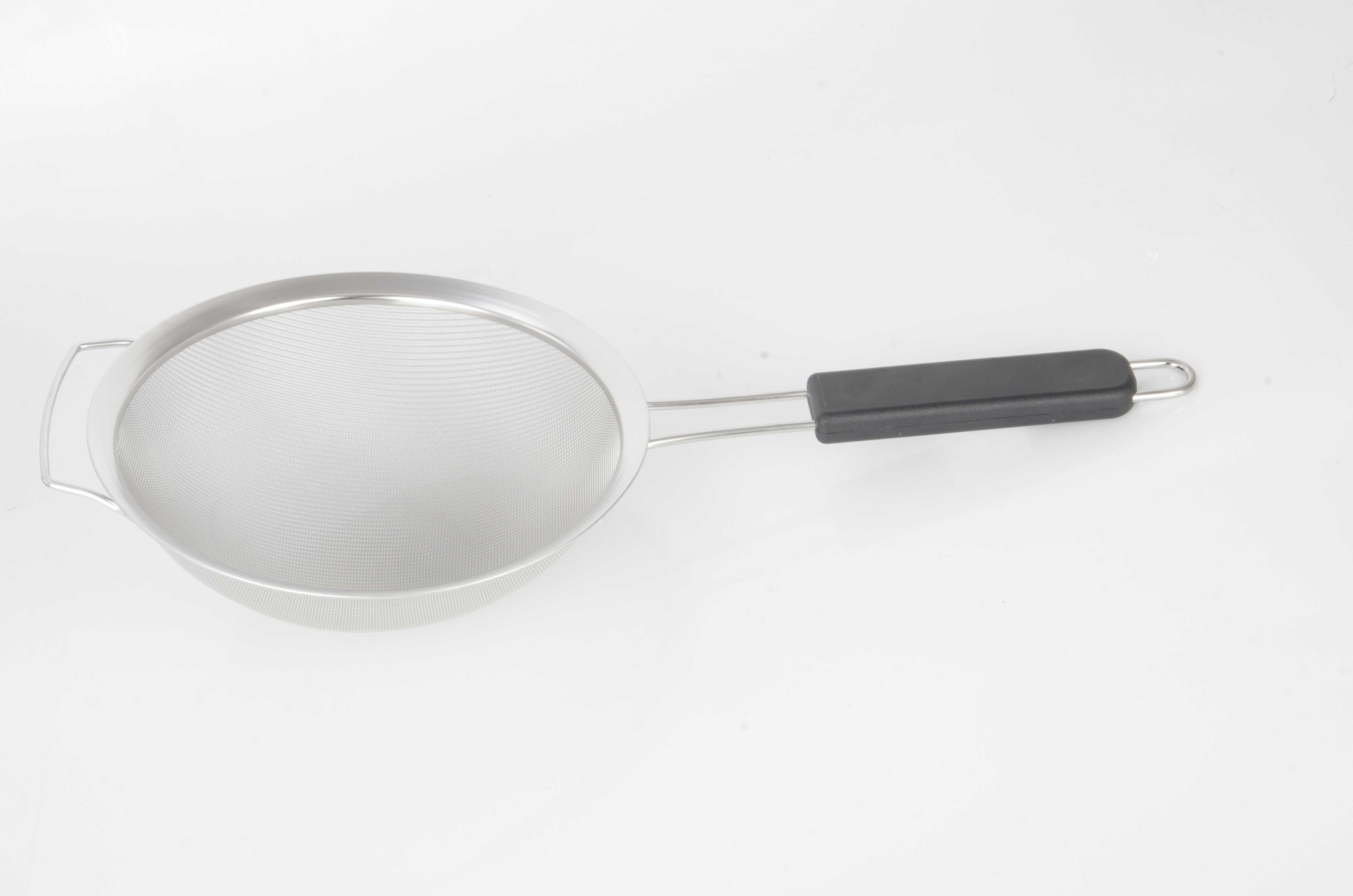 RGS-MW4464 SS201 STRAINER Stainless steel Extra thick wide side oil grid (wide ear black handle) 201