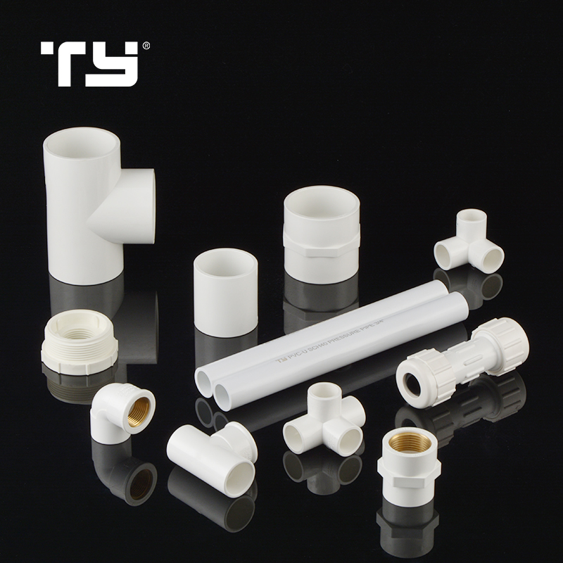 PVC Pipe Fitting Plastic Pipe Fittings tube brass tee