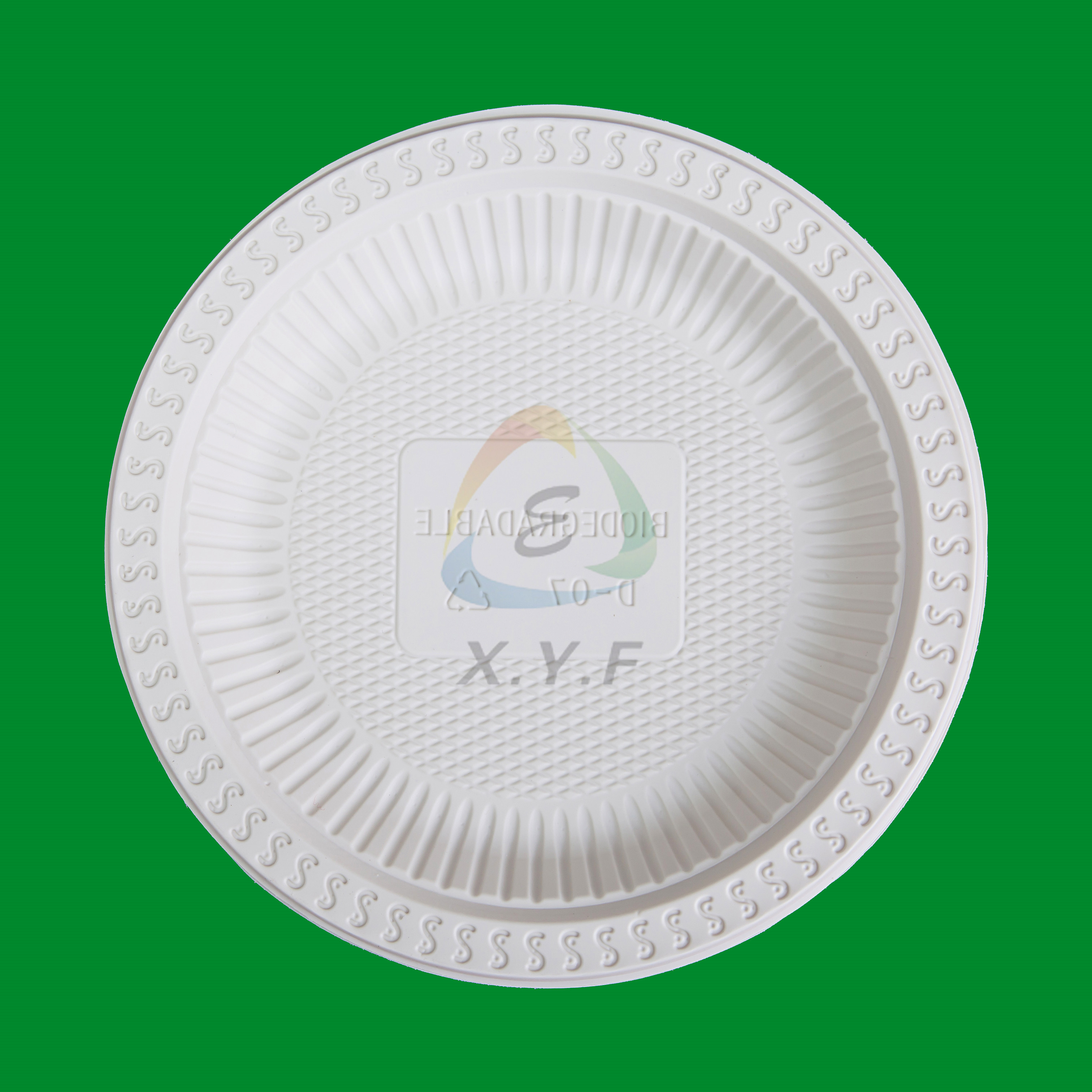 Disposable corn starch 7 inch round plates
