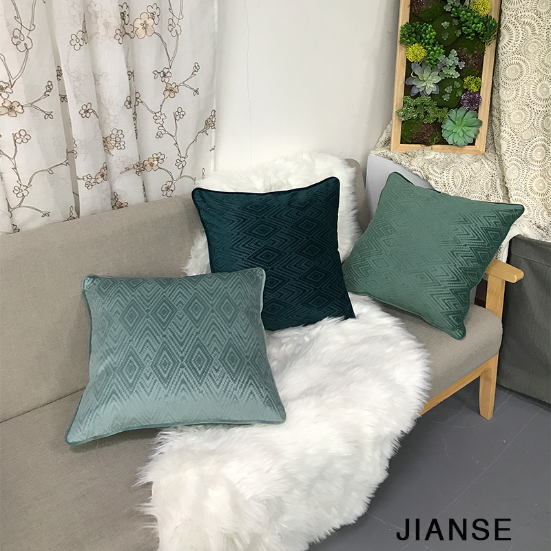 CUSHION MJ106 Good Design Geometric Northern European Embossed Vlevet Cushion Cover Decorative Pillow Case