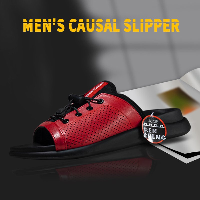 Men's Causal Slipper & Sandal With Synthetic Pu Upper And Eva Outsole