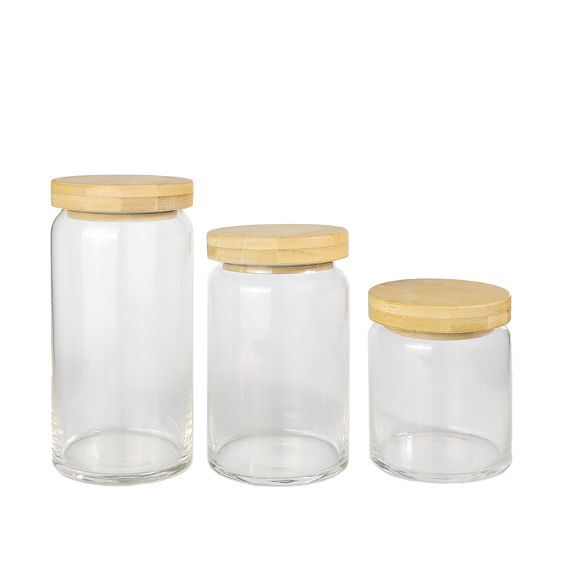 Borosilicate glass food storage jar