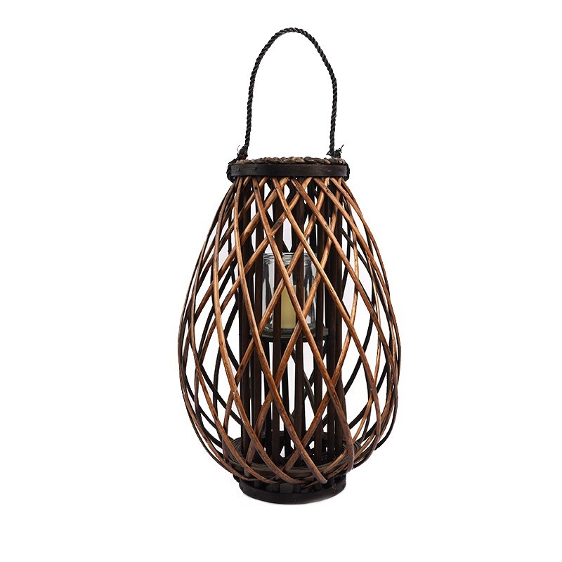 "1A Custom Cheap Handmade lantern Willow decoration candle ramadan christmas home decoration Indoor outdoor wooden chinese lantern bamboo Willow Shandong linyi linshu