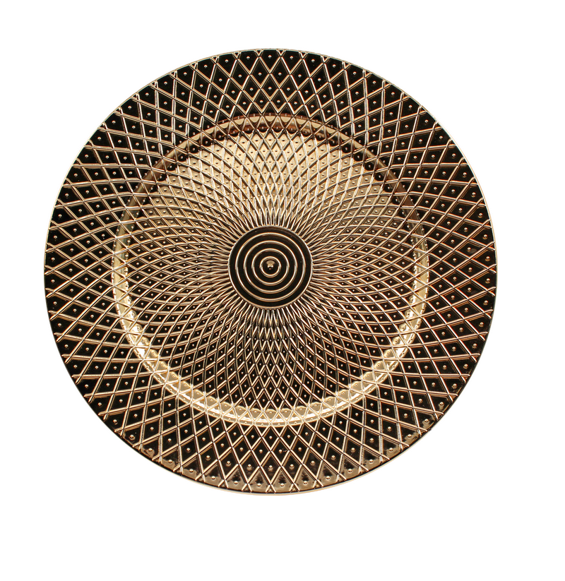 Plastic charger plate