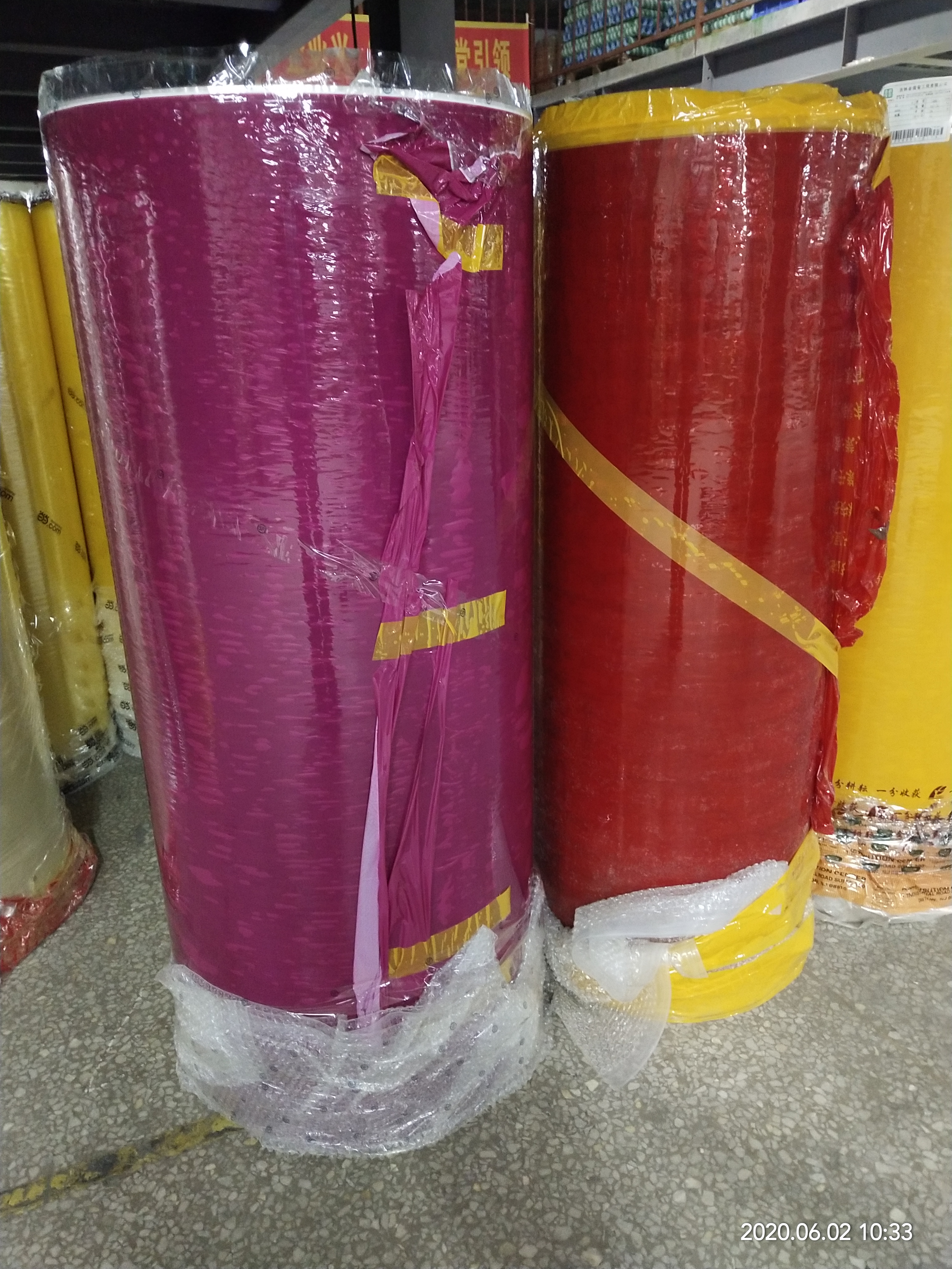 BOPP tape jumbo roll- COLOR red blue green yellow pink orange black white