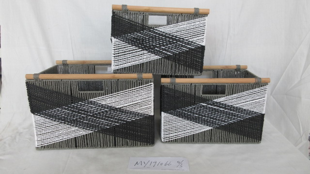 Natural Paper Rope Woven Storage Basket