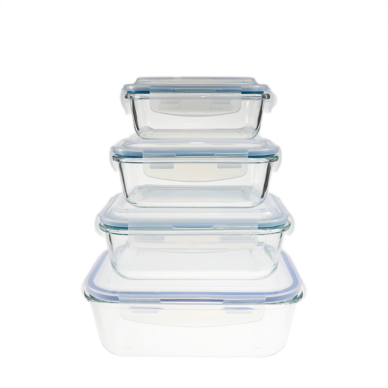Borosilicate rectangle glass food container