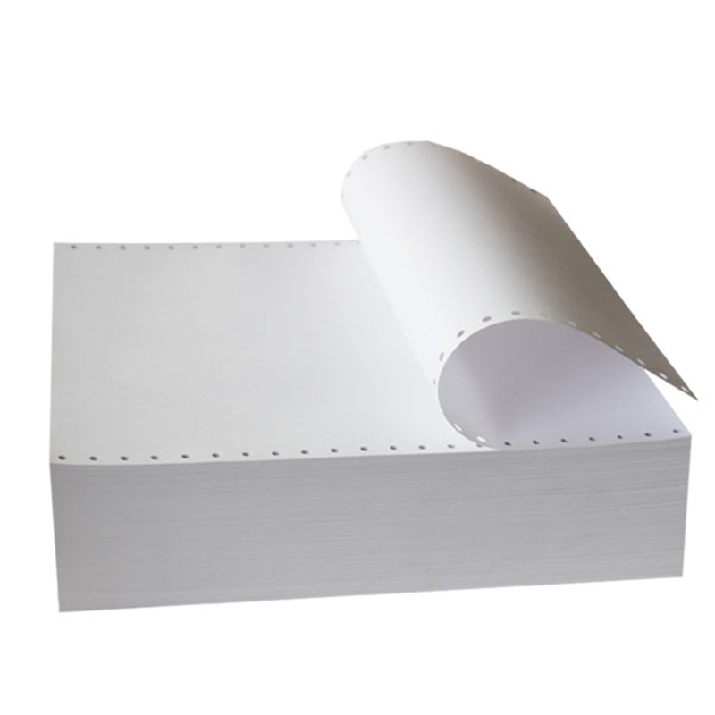 Office Use 1 Ply Carbonless Continuous Form Computer Printing Paper Plain White 9.5"x11"