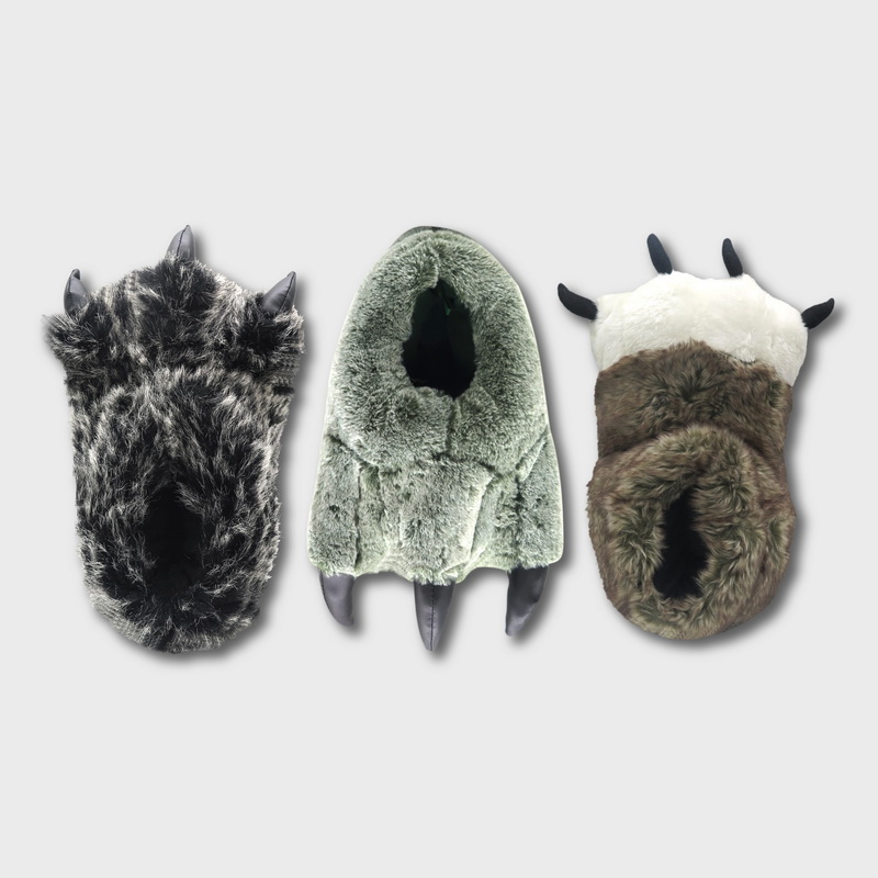 Mens Indoor Slippers,Boots,Shoes,3D,Animal,Paw,,Winter Slippers,Home Slippers,Slipper,Men,Man