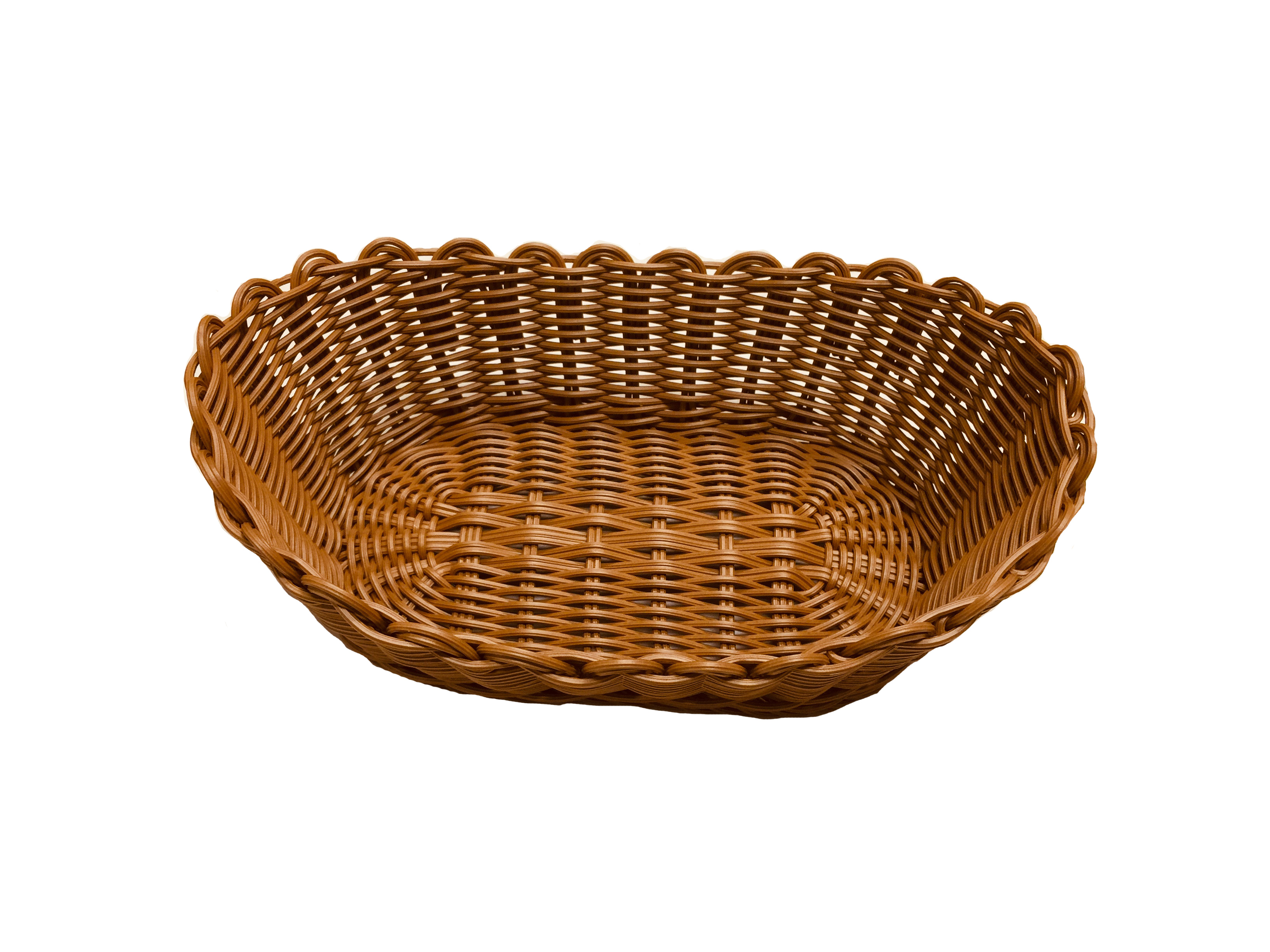Pp Rattan Plastic Basket Boat Shape