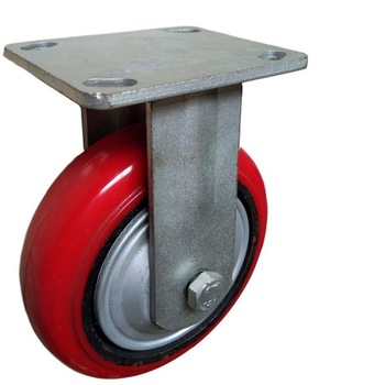 Korean style indsutrial round tread polyurethane casters wih cast iron core