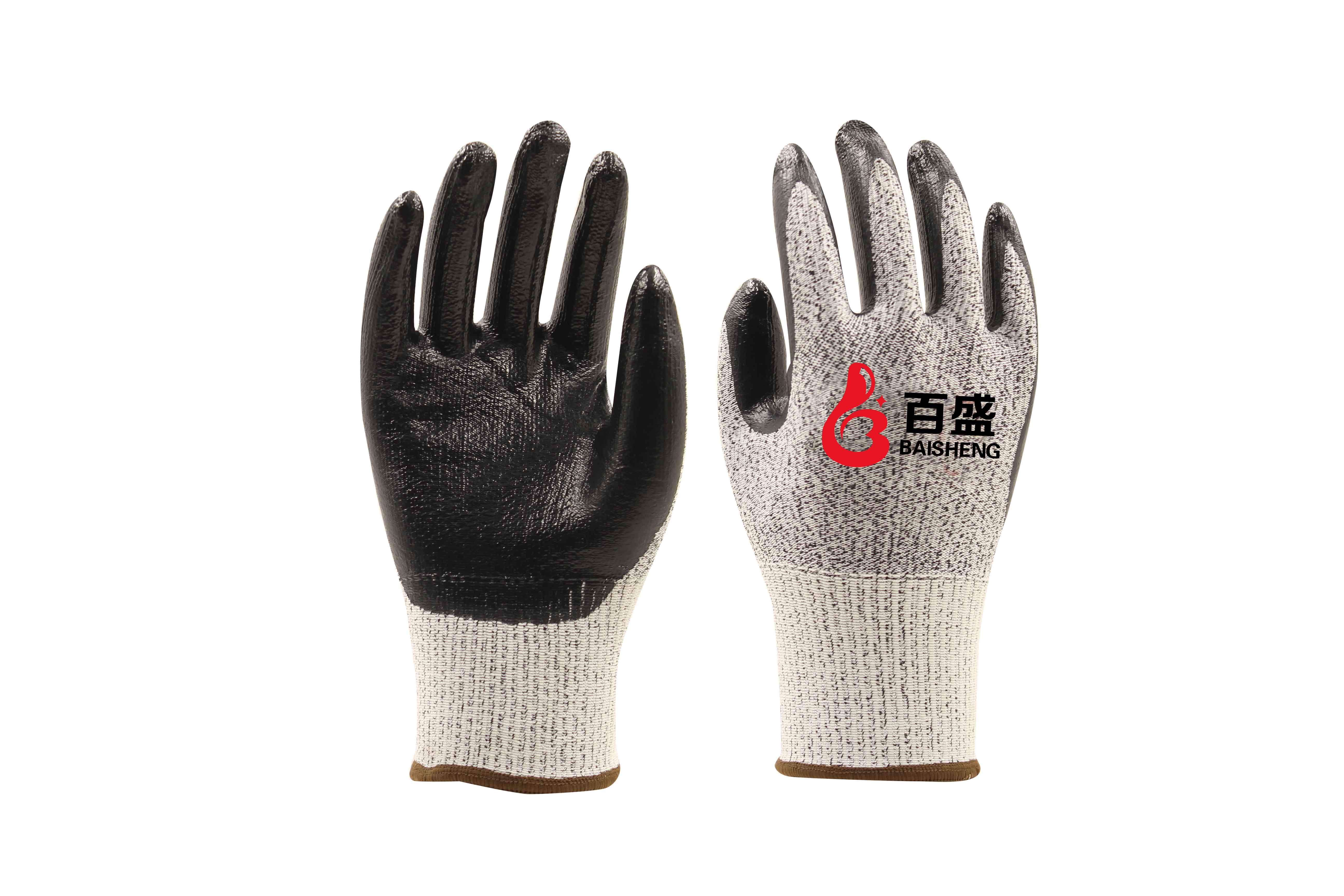 5 grade cut resistance nitrile glove
