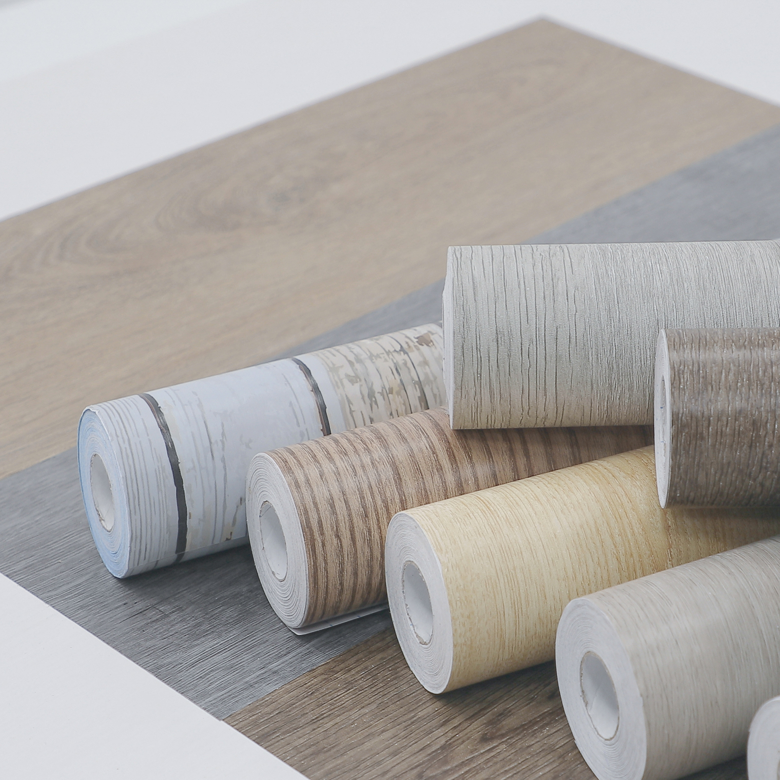 Self adhesive wallpaper-New Wooden designs