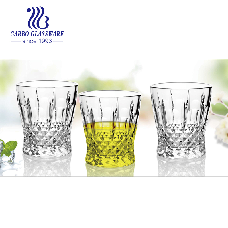 7oz old fashion whiskey engraved glass cup