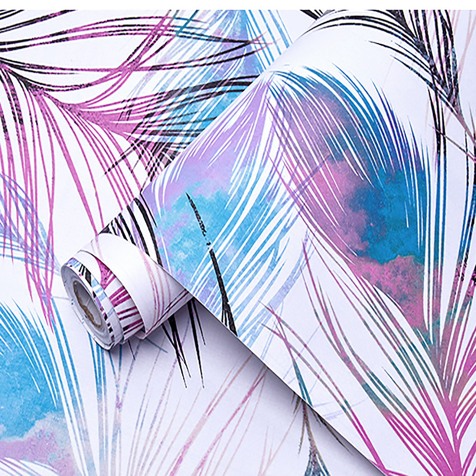 Vinyl adhesive decorative film-Feather design