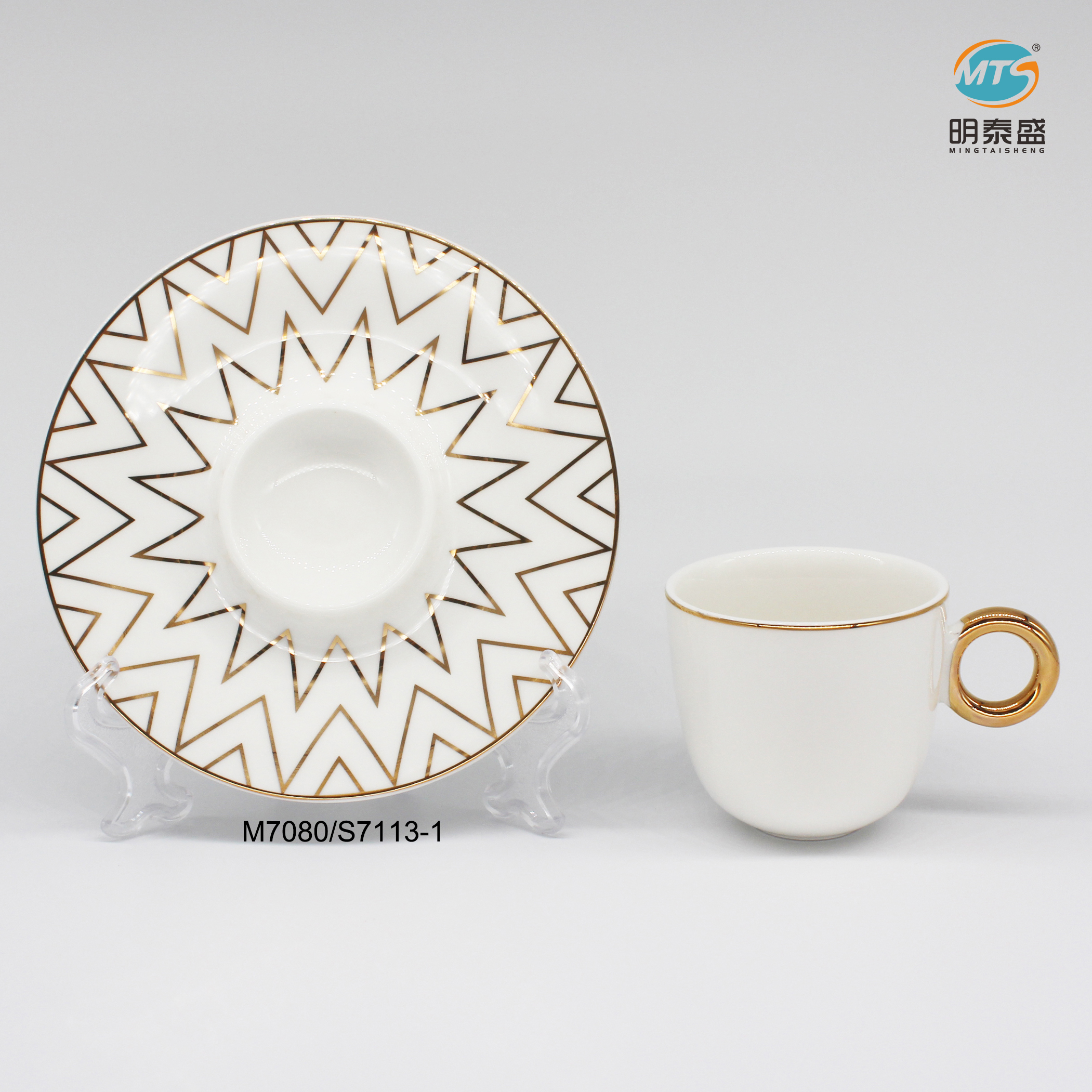 Ceramic cup&saucer