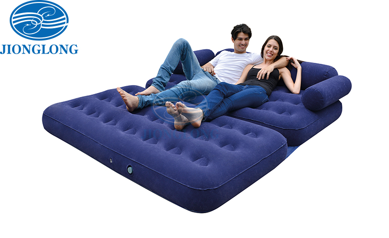 Flocked Double Bed