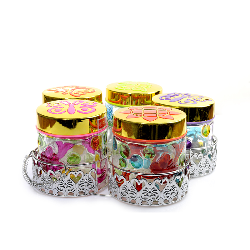 5PCs Glass Canister with Rack