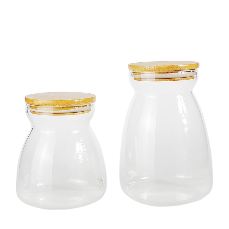 Borosilicate glass food storage jar