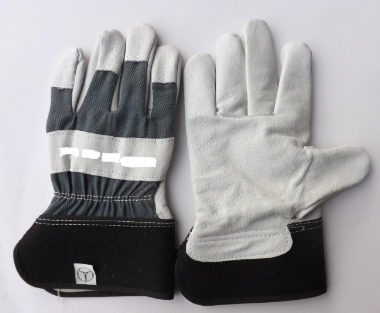 Cowhide split leather working glove