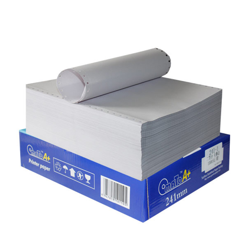 Wholesale Manufacturer Computer Paper 1 Ply Carbonless Continuous Form Plain White 15"x11"