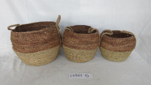 Set of 3 Grass Storage basket