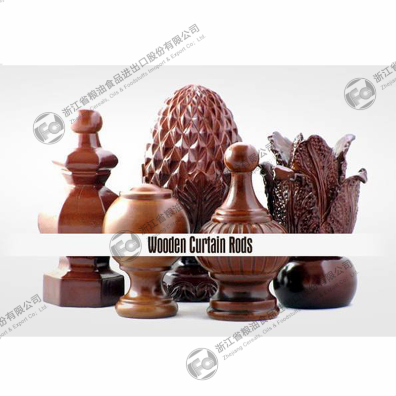 WOODEN CURTAIN ROD,finial