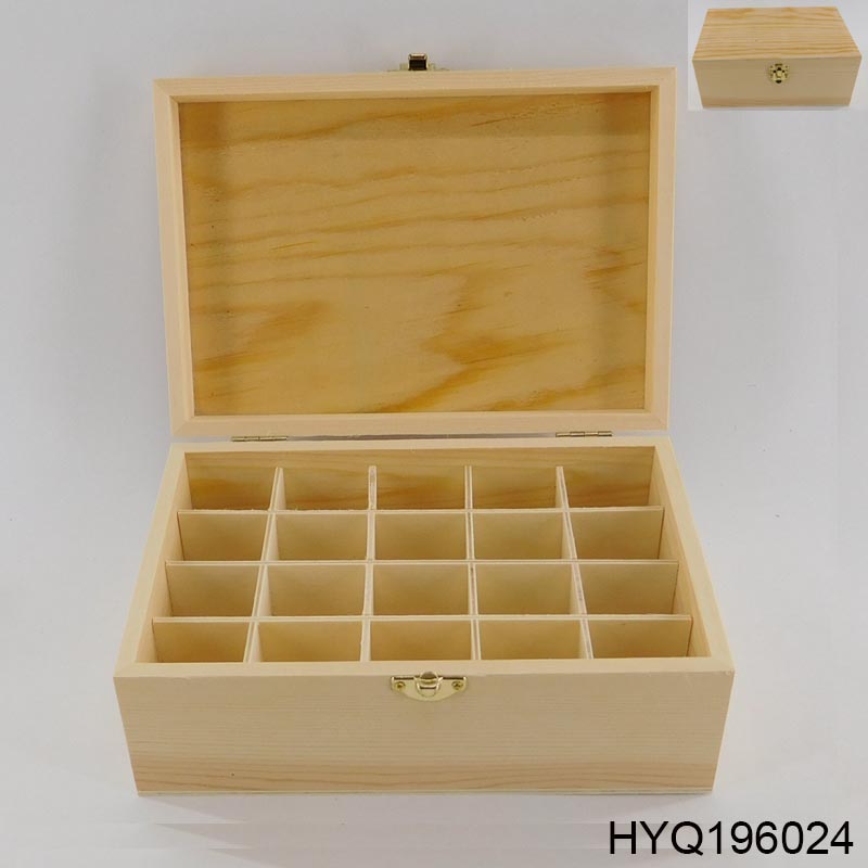 Wood essential oil box
