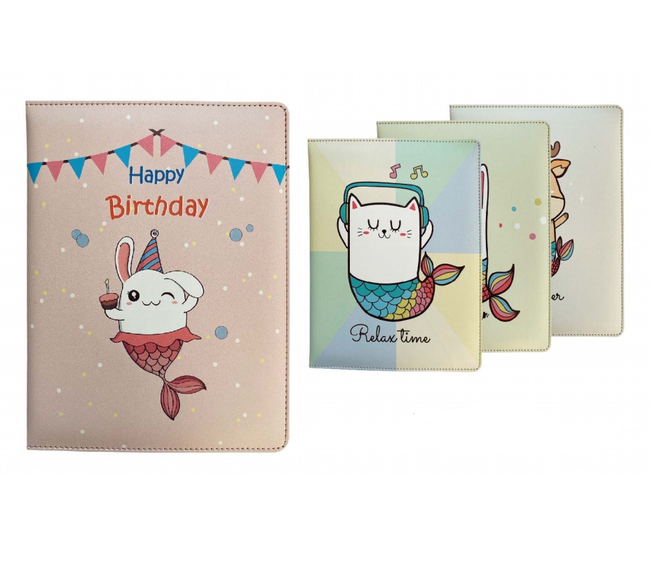 Office stationery classic multifunctional A5 PU hardcover notebook shool diary