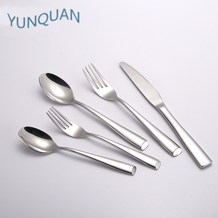5PCS stainless steel cutlery spoon fork knife flatware set