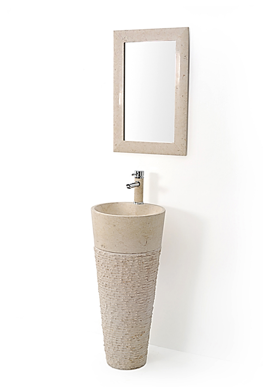 WPED-CHA4090GL Marble Pedestal Basin