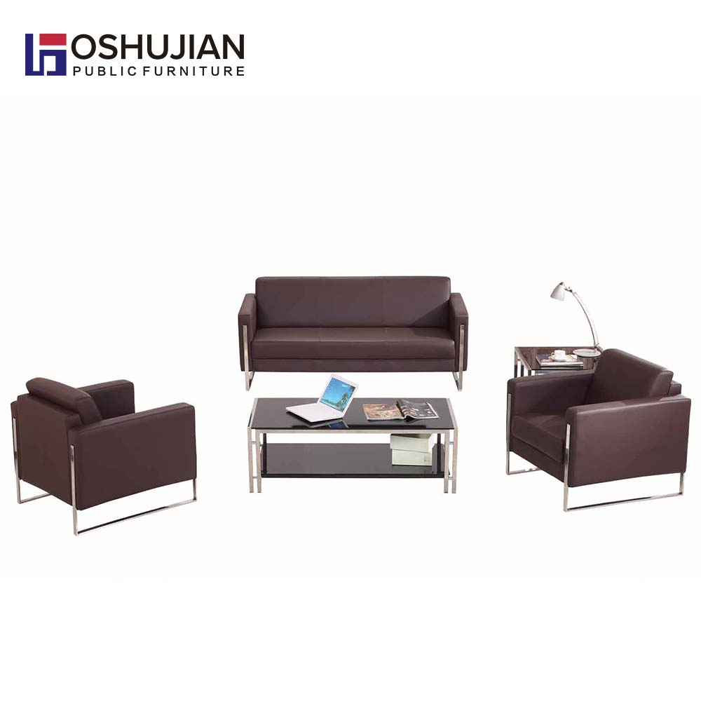Leather sofa furniture classic office sectional sofa