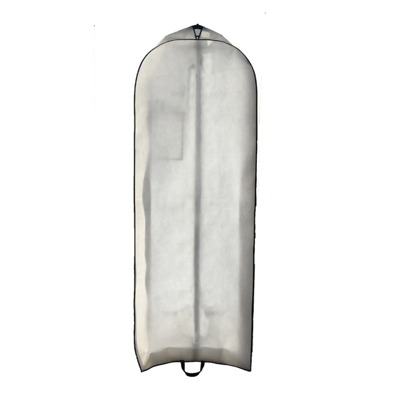 white non woven customized fashionable printed folding luxury gown wedding dress cover bag