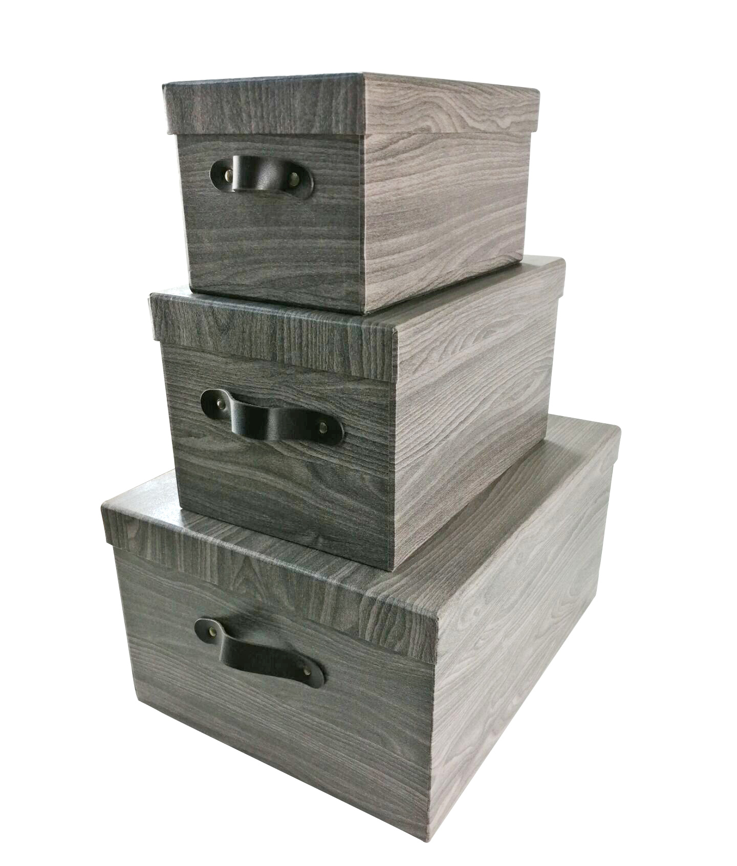 Texture feeling special paper everyday storage box (set of 3)