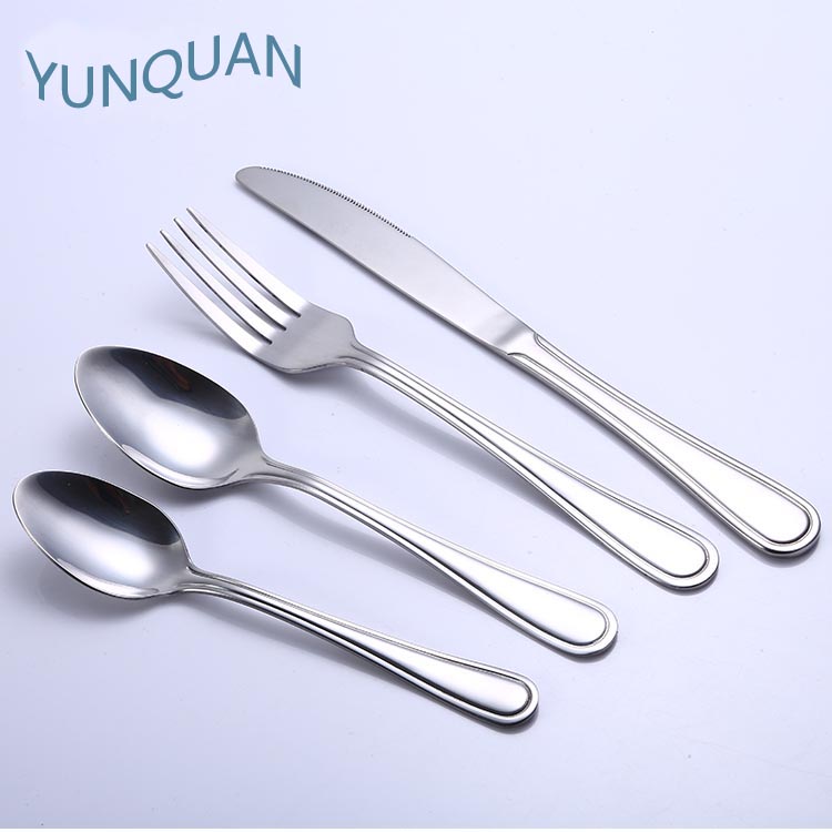 Stainless steel cutlery spoon fork knife