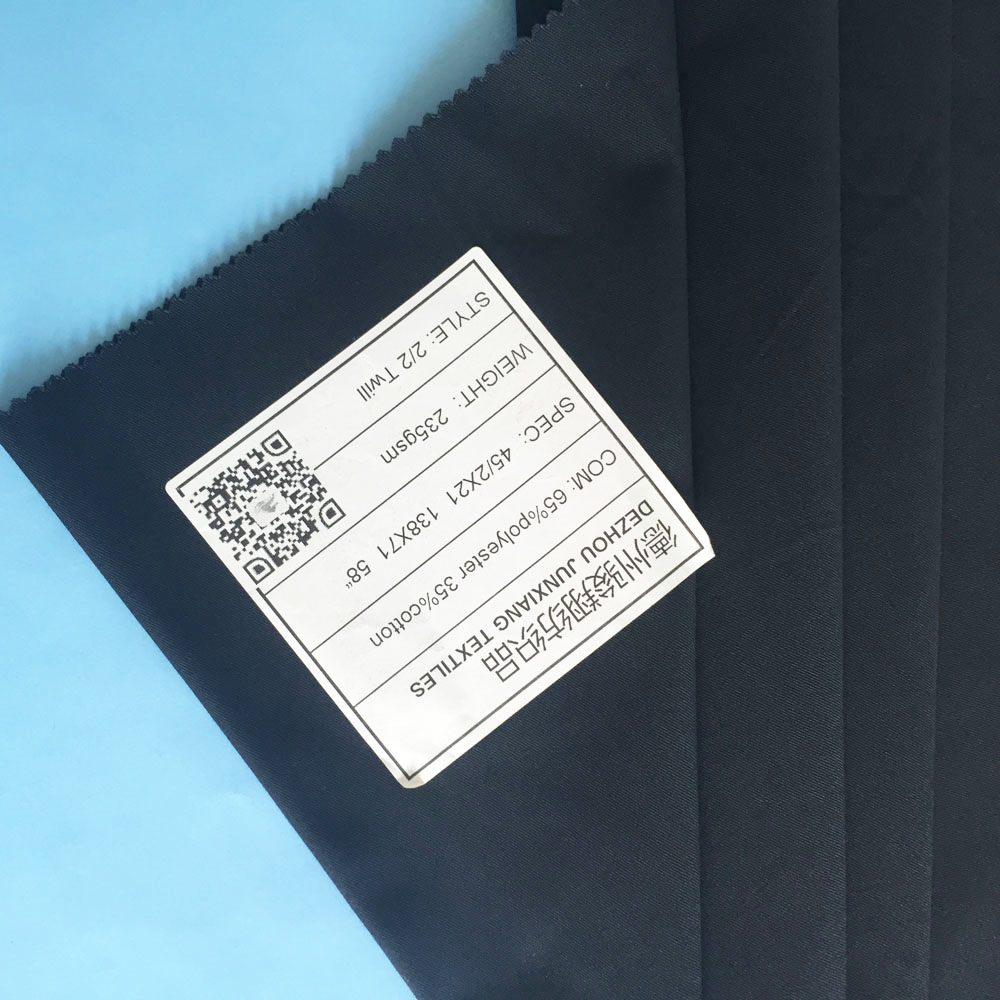 T/C 65/35 twill dyed fabric for workwear