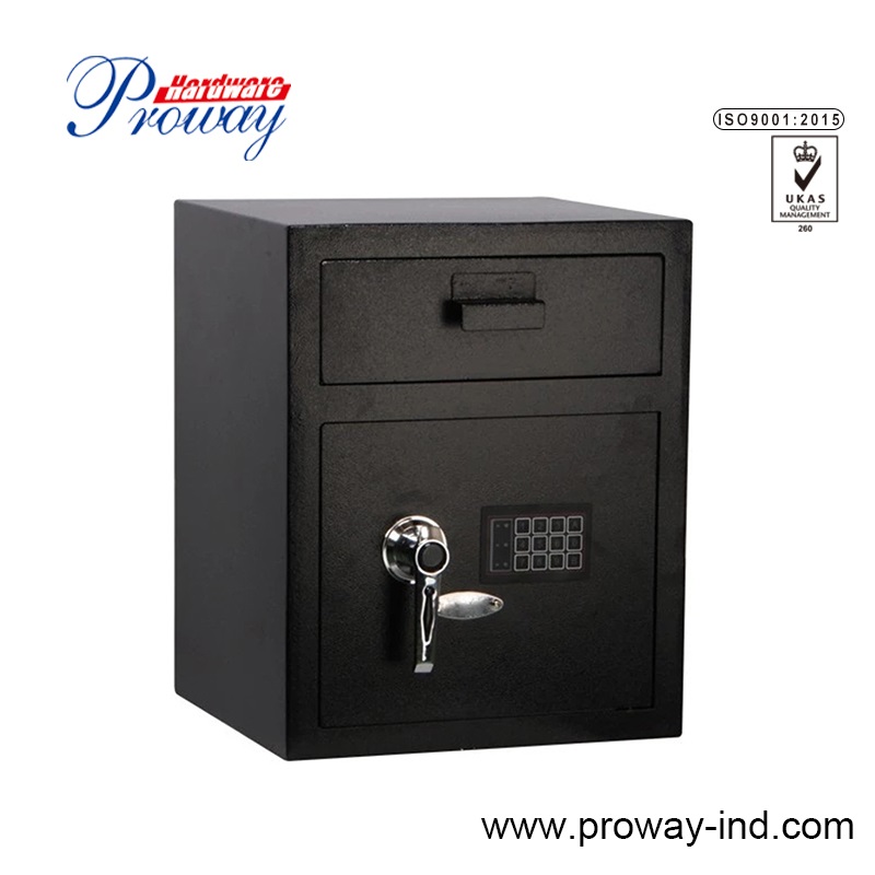 Office Home Security Cash Drop Commercial Bank Hotel Digital Electronic Money Safe Deposit Box Cabinet