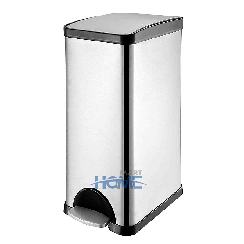 Stainless Steel Pedal Waste Bin / Trash Can with removable Bucket-7.9 Gallon/ 30 Liter (7.9 Gallon 30L)