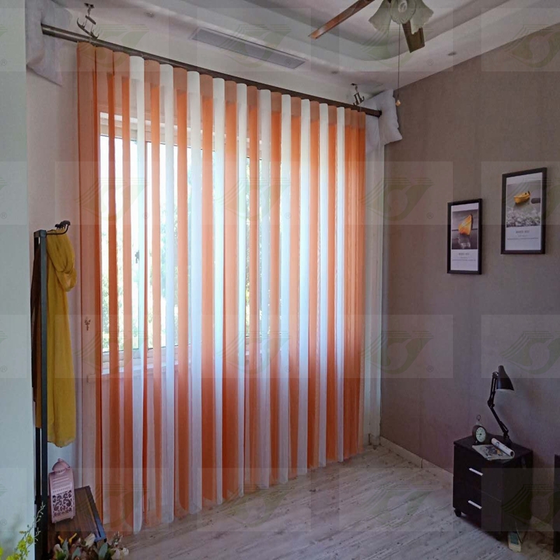 100% Polyester Luxury China Custom Made heavy duty sheer vertical blinds ,manual or motorized blinds curtain for hotel or home